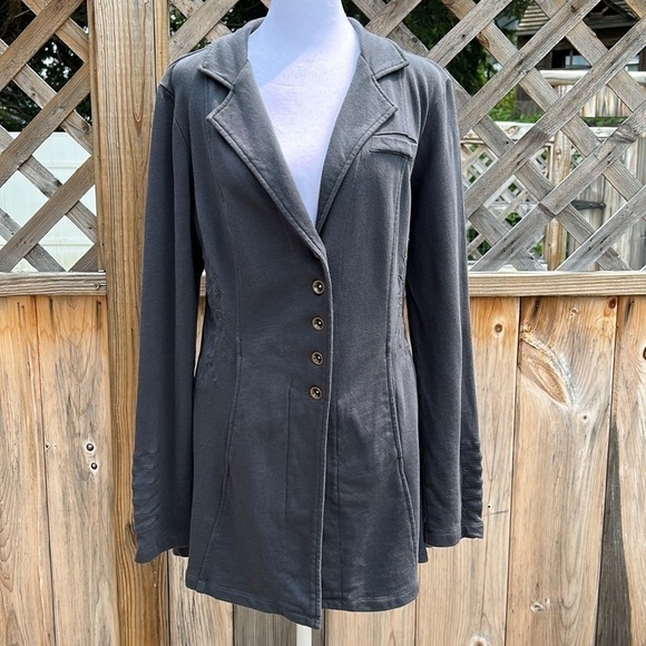 Soft Surroundings Gray Shacket Size Small - Picture 1 of 11